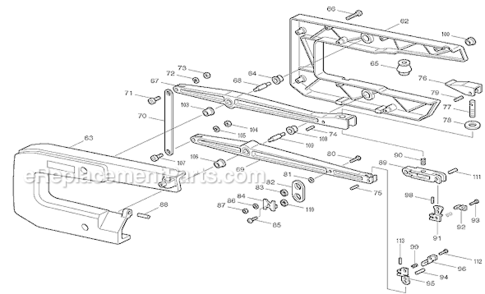 Page B Diagram and Parts List for SJ401  Makita Scroll Saw
