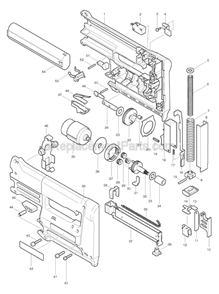Part Location Diagram of 951107-4 Makita Spring Pin 4-14
