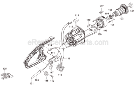 Part Location Diagram of 651923-1 Makita Switch