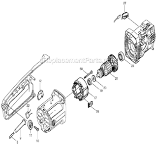 Page B Diagram and Parts List for UC4000  Makita Chainsaw
