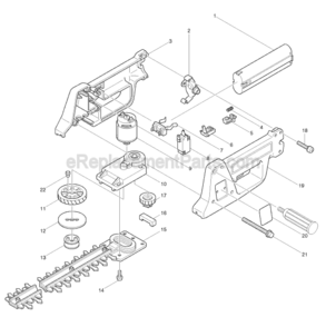 Part Location Diagram of 911143-2 Makita Pan Head Screw M4x22