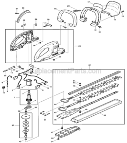 Page A Diagram and Parts List for UH5550  Makita Hedge Trimmer