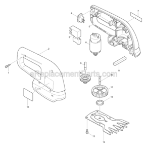 Part Location Diagram of 651276-8 Makita Switch SGES120C