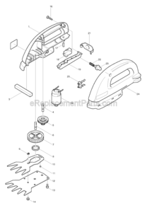 Part Location Diagram of 414157-5 Makita Switch Lever