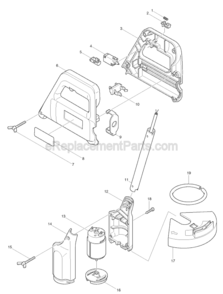 Part Location Diagram of 265837-4 Makita Tapping Screw 3X20