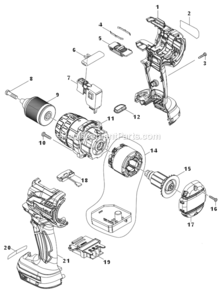 Part Location Diagram of 650710-5 Makita Switch C3jw-4b, Xph06