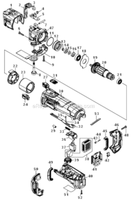 Part Location Diagram of 424476-1 Makita Cushion