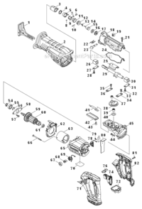 Part Location Diagram of 644808-8 Makita Terminal