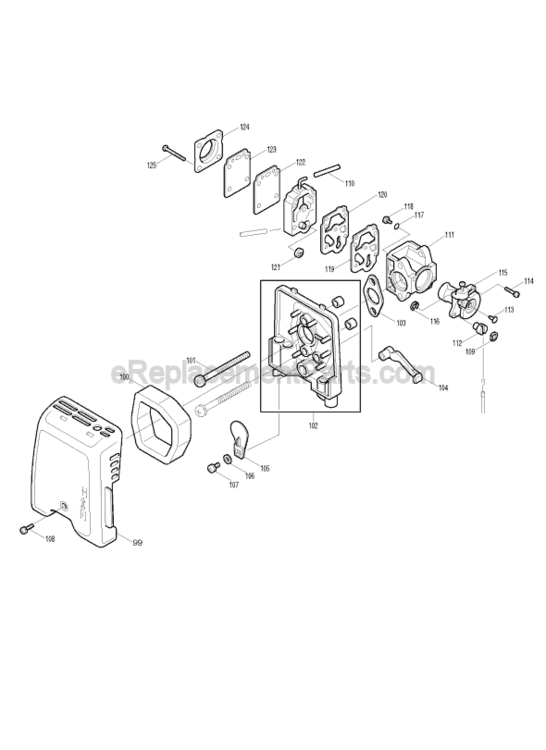 Page C Diagram and Parts List for RBC256  Makita Trimmer
