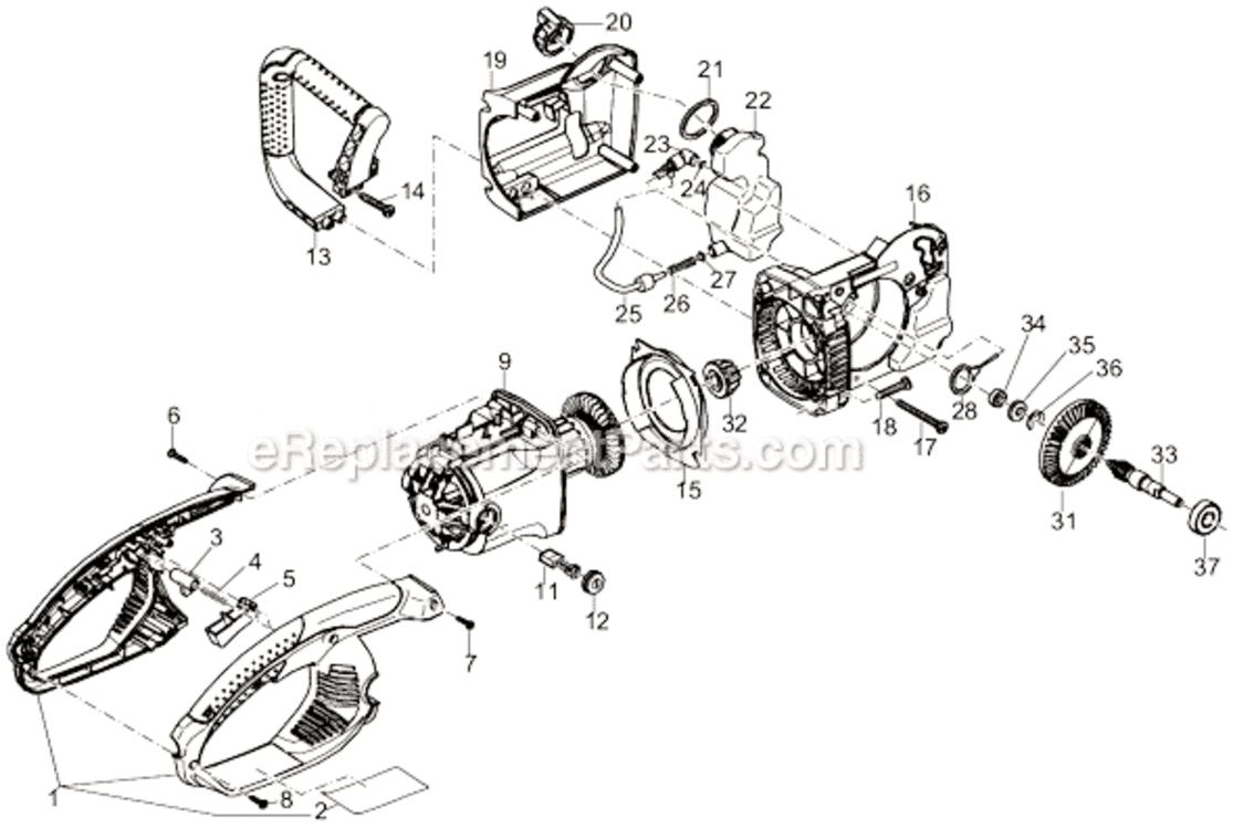Page A Diagram and Parts List for UC4030A  Makita Chainsaw