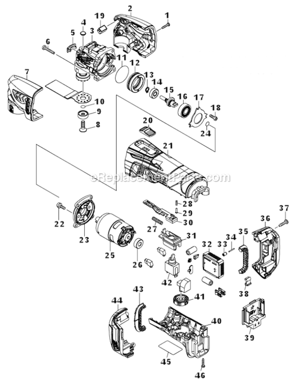 Page A Diagram and Parts List for XMT03Z  Makita Multi-Tool