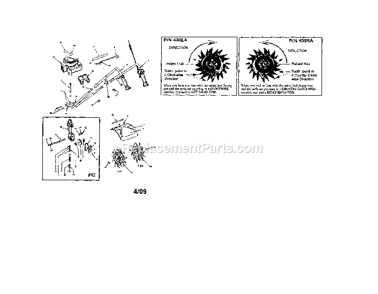 Mantis Tiller Diagram and Parts List for SV-5C-2  Mantis Tiller