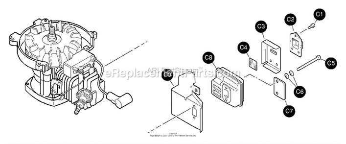 Part Location Diagram of 17504404630 Mantis Spacer