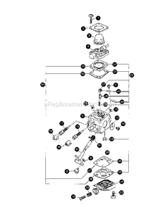 Carburetor - C1u-K82 Diagram and Parts List for 7222  Mantis Tiller