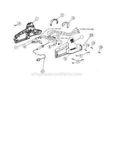 Main Housing Assembly Diagram and Parts List for 3010  Mantis Trimmer