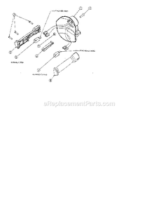 Single Edge Handle Assembly Diagram and Parts List for 3010  Mantis Trimmer