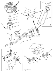 Part Location Diagram of 400330 Mantis Curved Tine/Fork Assy Right Xp