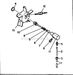 Page B Diagram and Parts List for B100D  Master Heater