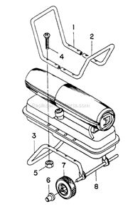Page B Diagram and Parts List for B150B  Master Heater