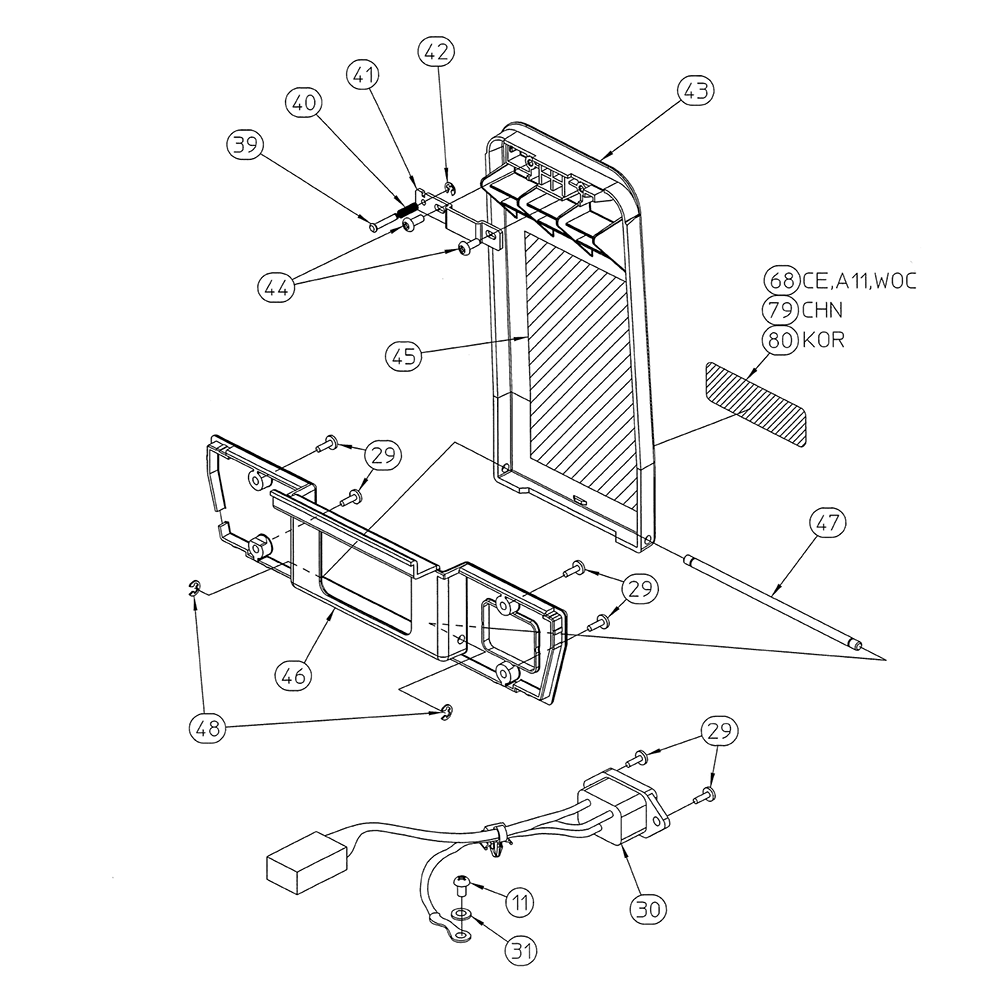 Fig-3 Diagram and Parts List for EH-110F  Max Nailer