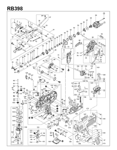 Fig-0 Diagram and Parts List for RB398  Max Rebar Tools
