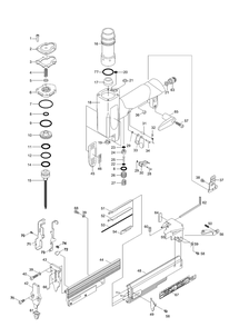 Fig-0 Diagram and Parts List for NF235A-23-35  Max Nailer