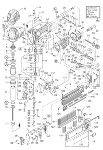 Fig-0 Diagram and Parts List for NF255SF2-18  Max Nailer