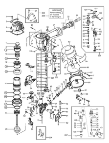 Fig-0 Diagram and Parts List for CN445R3  Max Nailer