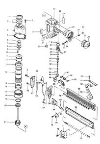 Fig-0 Diagram and Parts List for NF352-ST-16-50  Max Nailer