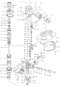 Part Location Diagram of CC00401 Max Elastic Stop Nut M5