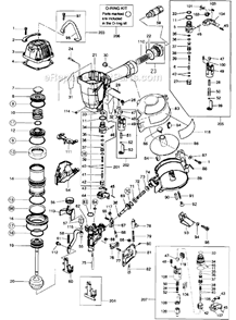 Part Location Diagram of CN37998 Max Feed Piston Stop