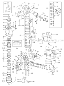 Page A Diagram and Parts List for CN565S  Max Nailer