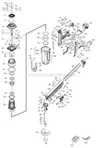 Part Location Diagram of BB40704 Max Screw M4C12