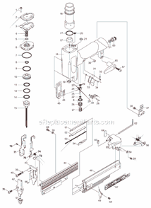 Page A Diagram and Parts List for NF235A  Max Nailer