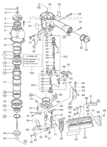 Part Location Diagram of KN12615 Max Switching Lever