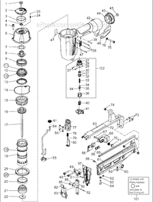 Part Location Diagram of TA19719 Max Exhaust Filter
