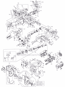 Page A Diagram and Parts List for RB655  Max Rebar Tools