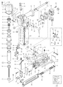 Page A Diagram and Parts List for TA238  Max Nailer