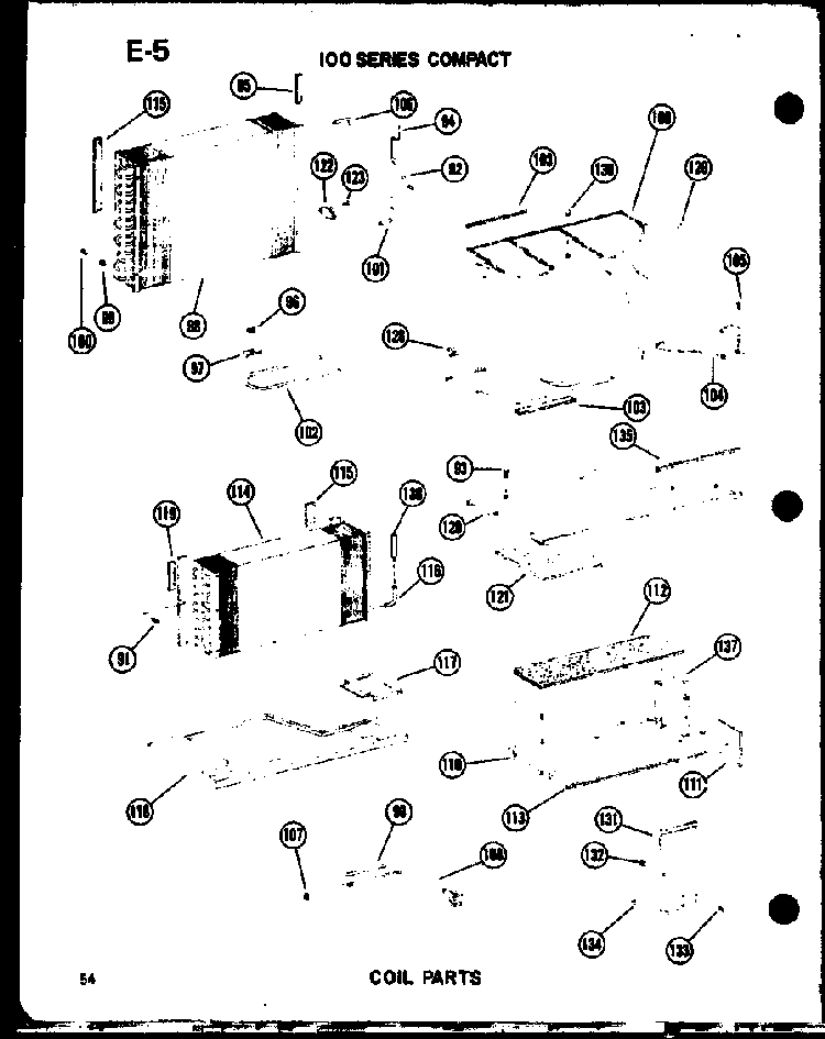 Coil Parts Diagram and Parts List for 11-5J P54336-67R Amana Air Conditioner