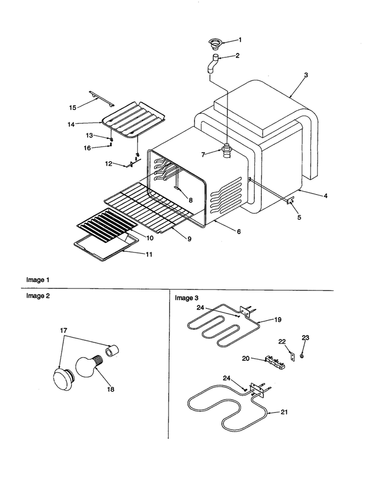 Cavity Diagram and Parts List for ARTS6651E-P1143903NE  Amana Range
