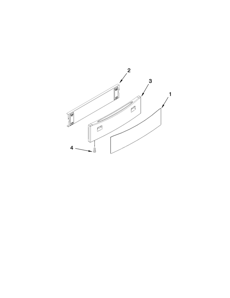 Drawer Parts Diagram and Parts List for JES9750BAS18  Jenn-Air Range