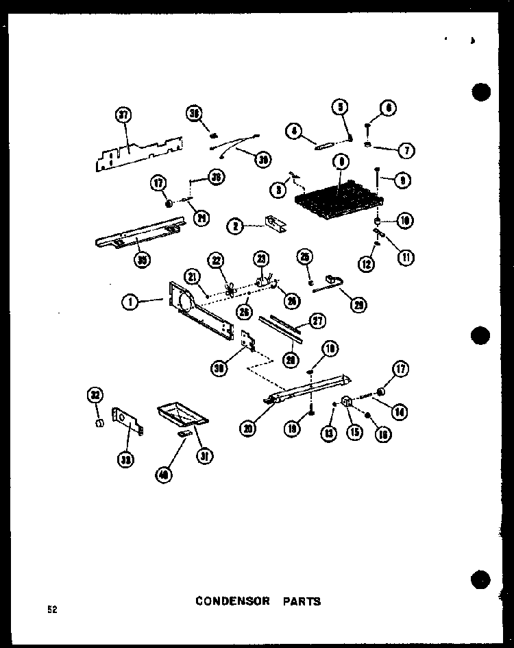 Condensor Parts Diagram and Parts List for SRI19W-A-P60350-49WA  Amana Refrigerator