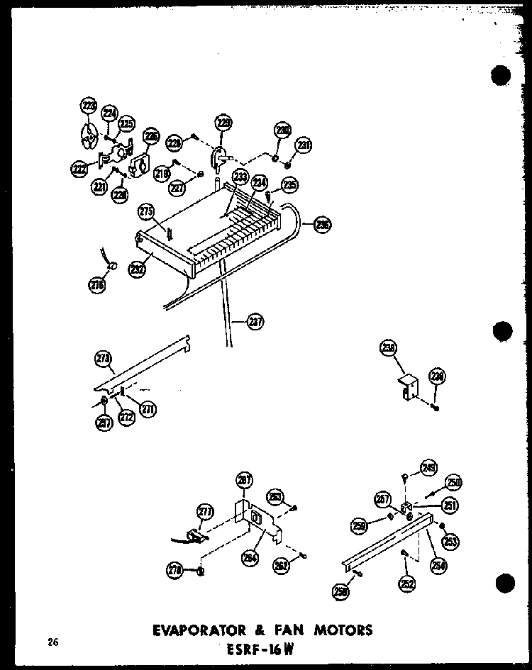 Section 8 Diagram and Parts List for ESRF-16W-AG-P60303-52WG  Amana Refrigerator