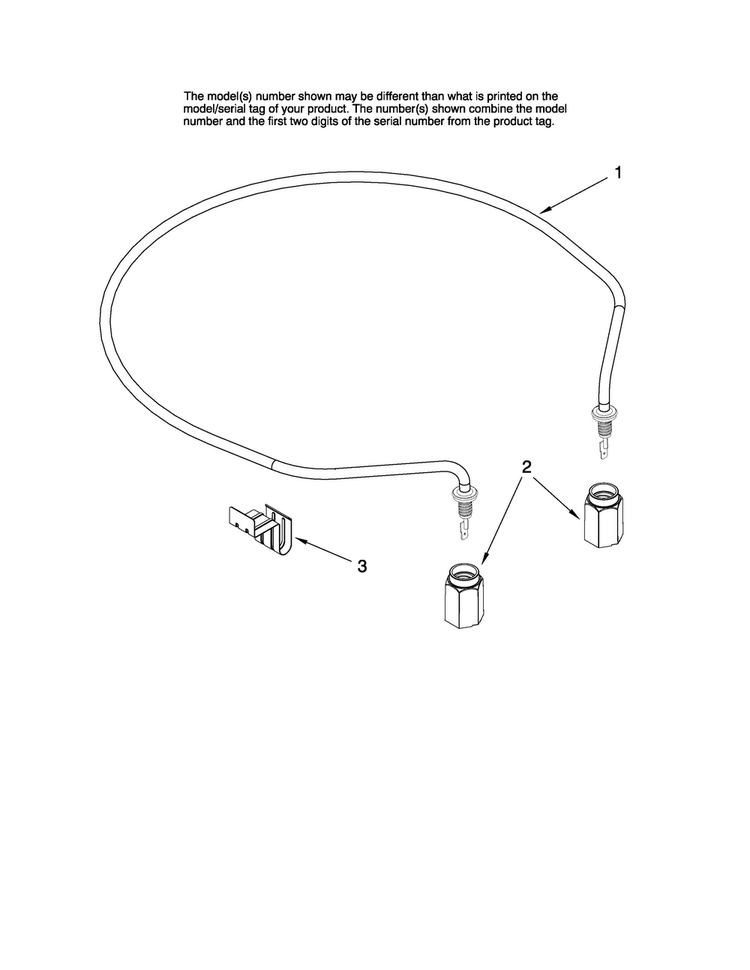 Heater Parts Diagram and Parts List for MDBH955AWS3  Maytag Dishwasher