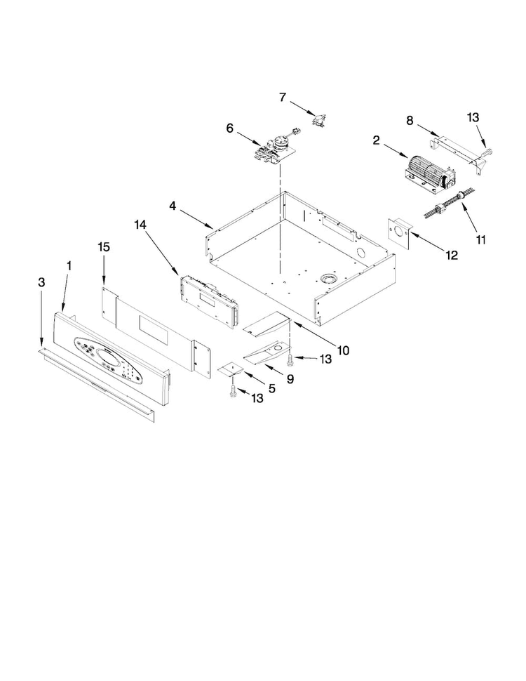 Control Panel Parts Diagram and Parts List for MEW6530DDB19  Maytag Wall Oven