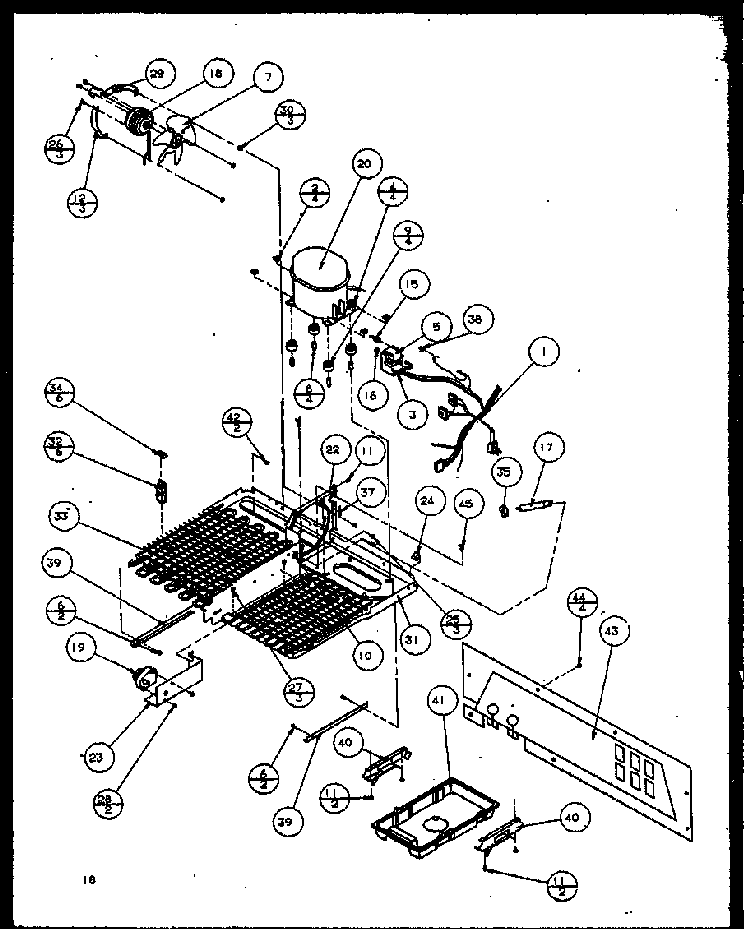 Unit Diagram and Parts List for TC18QL-P1111408WL  Amana Refrigerator
