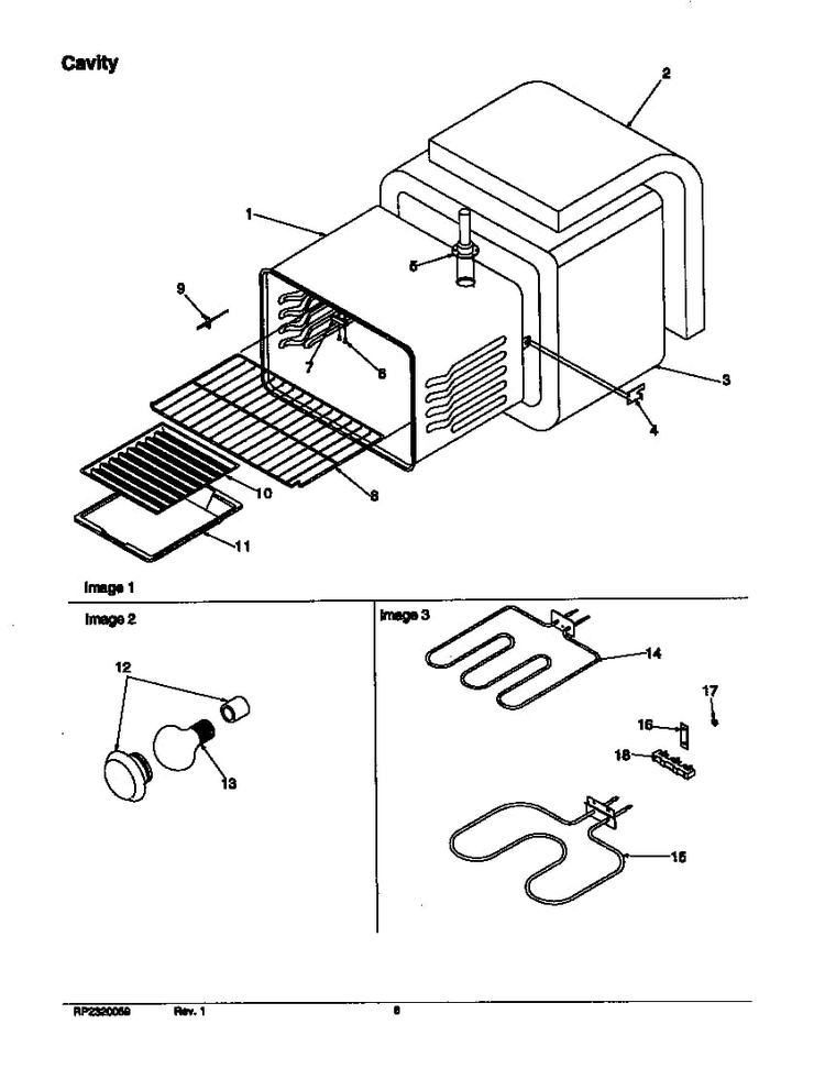 Cavity Diagram and Parts List for ARR6202L-P1143606NL  Amana Range