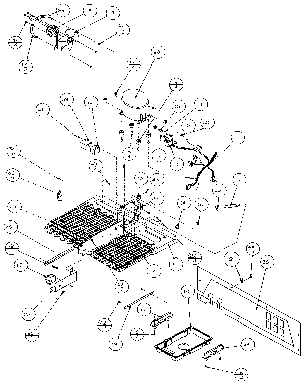 Unit Parts Diagram and Parts List for 85161-P1117111W  Amana Refrigerator