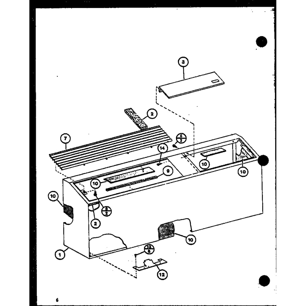 Diagram 13 Diagram and Parts List for PTC15300B P9913520R Amana Air Conditioner
