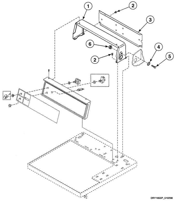 Hood Assy Diagram and Parts List for SDG009QF  Speed Queen Dryer